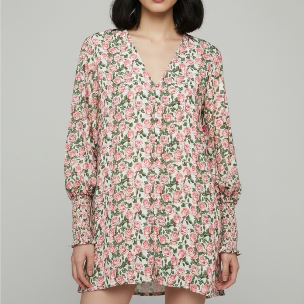 Floral V-Neck Dress